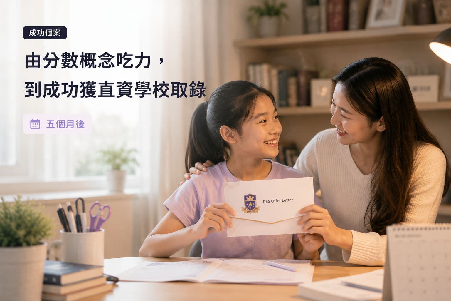 Student and Tutor Photo — Warm classroom or home setting
